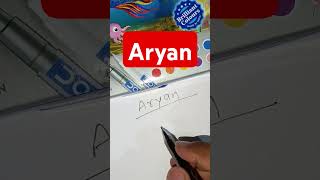 How to write name quotAryanquot without holding pen [upl. by Cilla926]