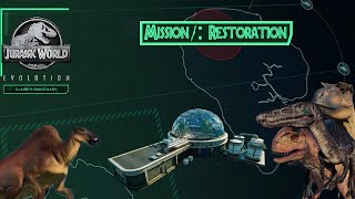 MISSION 1 Restoration  Jurassic World Evolution Claires Sanctuary DLC [upl. by Erdnael477]