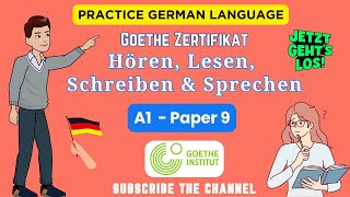 A1 Hören Lesen Schreiben Sprechen mit Lösungen 2023  Goethe Zertifikat Deutsch  Paper 9 [upl. by Karlan785]