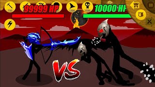 SUMMON ICE SWORD ACHER VS MAX 99999HP VS FINAL BOSS 10000HP  HACK STICK WAR LEGACY [upl. by Nylarej]