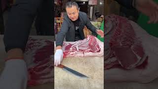 Pork cut  The best piece of meat  Slicing Pork  fresh pork pig Nov 28 [upl. by Sellig67]