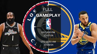 Clippers at Warriors  NBA Full Gameplay  October 27 2024 [upl. by Isabella]