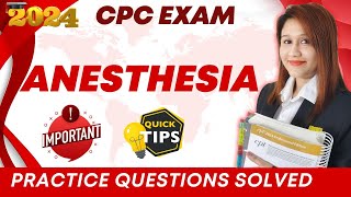 Anesthesia Questions amp Answers  Medical Coding [upl. by Mccready]