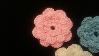 How to Crochet a Flower [upl. by Nappy]