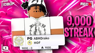 HITTING A 9000 STREAK TO LOSE IT  1 Hoopz Player  Hoopz  ROBLOX AFTER UPDATE [upl. by Wetzel]