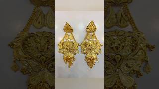 3 gram gold earrings new design 2024  party wear gold earrings designs shorts gold earrings [upl. by Annairb]