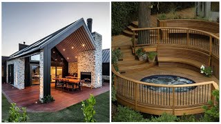 Beautiful terraces made of wood 40 ideas with examples for inspiration [upl. by Edge906]