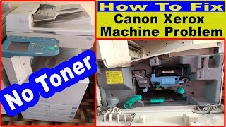 How To Fix Canon Xerox iR3300 No Toner Problem ll Explain in Hindi [upl. by Ulphia]