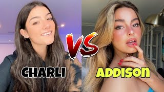 CHARLIE DAMELIO vs ADDISON RAE Tiktok Comparison 2021 famousstar6546 [upl. by Adev]