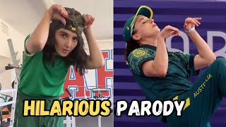 Watch Chloe Fineman Channels Viral Aussie BGirl Raygun in Hilarious TikTok Parody  2024 Olympics [upl. by Fendig]