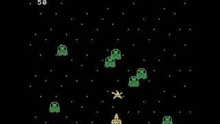 Space Attack now with stars background CVBasic 2024 [upl. by Alyahs]