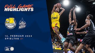 EWE Baskets Oldenburg vs HAKRO Merlins Crailsheim Full Game Highlights  Spieltag 21 Saison 2324 [upl. by Nora]