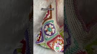 Crochet Granny Square Bag 🌺 AA256 [upl. by Anidnamra]