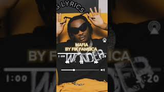 ntala afia by fikfameica mafia lyrics by FIK FAMEICA goviral lyrics [upl. by Auoh649]