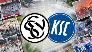 Fanmarsch💥 Blocksturm u Polizeieinsatz bei Elversberg vs Karlsruhe ksc elversberg hertha vlog [upl. by Einnoj]