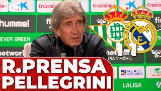 PELLEGRINI rueda de prensa ISCO EMPATE CHADI RIAD  BETIS 1  REAL MADRID 1 [upl. by Ferrigno]