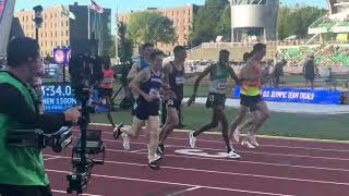 Men’s 1500m Semifinal Heat 2 2024 US Olympic Trials Yared Nuguse 334 Hobbs Kessler Wynne [upl. by Atse816]