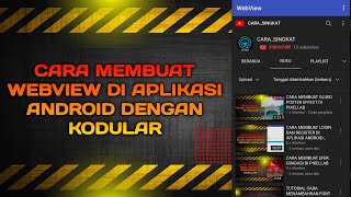 CARA MEMBUAT WEBVIEW DI APLIKAS ANDROID DENGAN KODULAR [upl. by Nahtanoy]