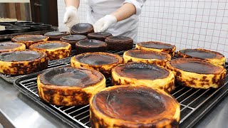 Spanish Basque Cheesecake Making  바스크 치즈케이크 만들기  Korean Bakery [upl. by Beauchamp]