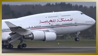 ✈️ Morocco Government VIP Boeing 747 departing Hamburg Airport ✈️ [upl. by Buchanan]