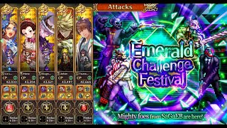 Attacks  Emerald Challenge Festival  Gluttony Auto  Romancing Saga ReuniverSe [upl. by Nerret]