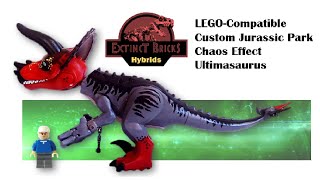 ULTIMASAURUS Jurassic Park Chaos Effect Kennerinspired  Custom LEGO Compatible [upl. by Argus]