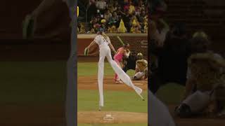 Strikeout on Stilts stilts baseball bananaball savannahbananas partyanimals mlb dance fun [upl. by Mettah696]