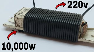 New technique How to make 220v 10000w free energy generator use super magnet [upl. by Adnana]