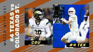 Watch With Us  Texas vs Colorado State  Qunn Ewers  Arch Manning  SEC Football  2024 [upl. by Eibocaj862]