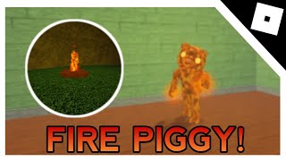 How to get the quotFIRE PIGGYquot Badge amp Morph in InfectedDevelopers Piggy RP  Roblox [upl. by Birmingham293]