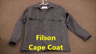 Filson Wool Cape Coat [upl. by Ocirne687]