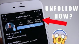 How To UNFOLLOW Everyone on Instagram at ONCE 2024 [upl. by Yelrak190]