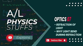 Refraction of light and why light bends during refraction  Optics  07 [upl. by Nerok]