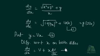 02  DU  Homogeneous Equation  Differential Equations [upl. by Ihsorih]