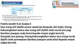 Praktis Kendiri 92c No 6  Matematik Tingkatan 4 Bab 9  Kebarangkalian peristiwa bergabung  Maths [upl. by Jammal]