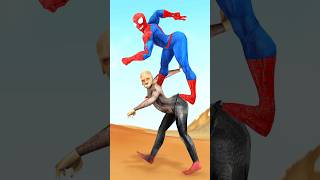 Who is Stronger Spiderman vs Hulk Grandpa Cyclops gta spiderman funnyvideo homemaranha [upl. by Fosque]