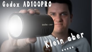 Review Godox AD100PRO klein leicht kompakt Aber auch gut [upl. by Janka478]