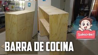 Cómo construir una Barra de Cocina de triplay [upl. by Fitzsimmons]