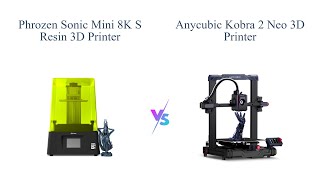 Phrozen Sonic Mini 8K S vs Anycubic Kobra 2 Neo 3D Printers 🖨️🔍 [upl. by Clarhe917]