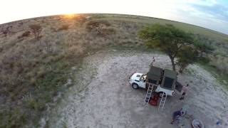 Khutse Game Reserve from drone  Botswana [upl. by Grous]