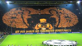 Auf den Spuren des verlorenen Henkelpotts  Borussia Dortmund vs Malaga 32  090413  BVB Choreo [upl. by Nolham999]