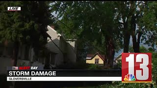 Tree falls on house in Gloversville [upl. by Salter]