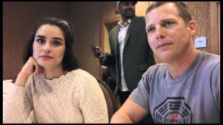 Shannyn Sossamon and Tim Griffin Wayward Pines Interview [upl. by Asilak275]