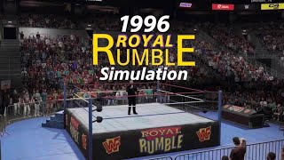 1996 Royal Rumble Simulation  WWE 2K23 [upl. by Ariet]