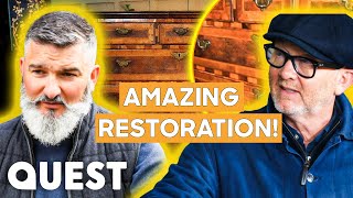 Expert Woodworker Beautifully Restores 17th Century Drawers  Salvage Hunters The Restorers [upl. by Allx]