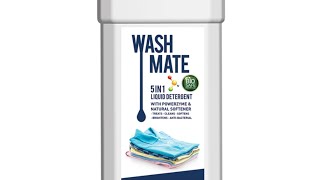 modicare WASH MATE5 In 1 Liquid Detergent With Powerzyme amp Natural Softener Biosafe Formula [upl. by Cavan]