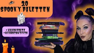 Spooky Halloween Paletten 👻 I Lidschattenpaletten I Make Up Favoriten I Indiebrands I Halara Haul [upl. by Dranyam]