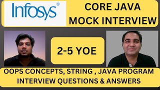 Infosys Java Interview Questions  Core Java Interview Questions [upl. by Morissa]