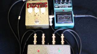 Fuzz box shootout Dod flashback fuzz v Big Muff with tone wicker [upl. by Marion680]