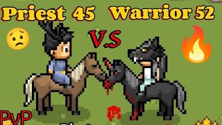 Priest lvl 45 VS Warrior lvl 52 who will win  heartwoodonline heartwood 1v1 pvp [upl. by Hgielrebmik]